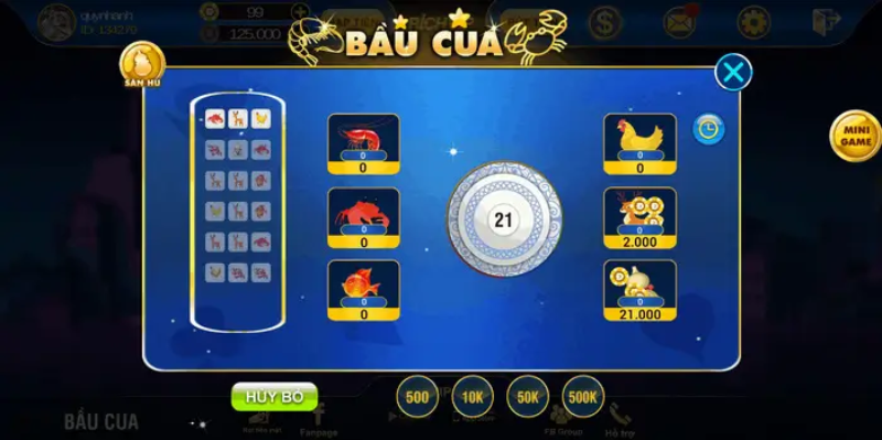 Game bầu cua tôm cá BET88 online